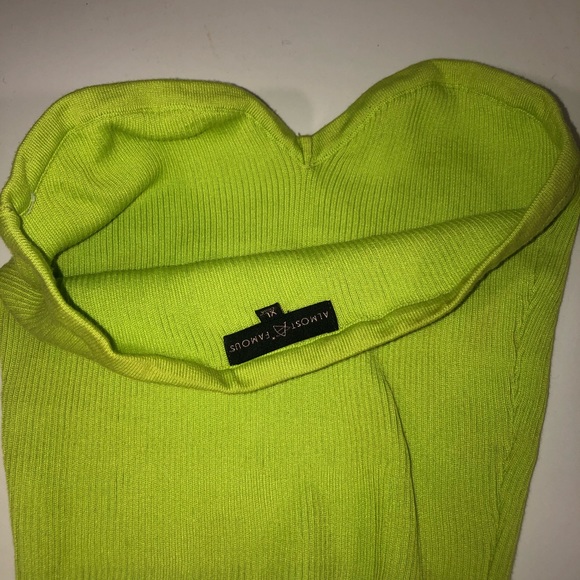 Lime green tube top - Picture 6 of 6